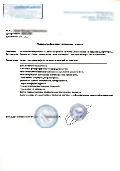 Купить справку о флюорографии
